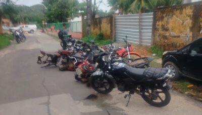 Polícia encontra desmanche clandestino e apreende mais de 20 motos em São Luís