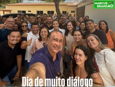 Ex presidente do MDB no Maranhão, Dr. Marcus Brandão, realiza visita aos amigos e amigas de Colinas!