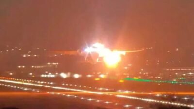 VÍDEO: explosão em turbina força retorno de voo em Aeroporto de São Paulo
