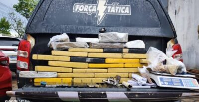 AÇAILÂNDIA: PM apreende 25,5 kg de drogas e fecha centro de distribuição