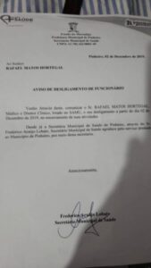 Secretário de saúde de Pinheiro demite médico do SAMU primo da deputada Thaysa Hortegal