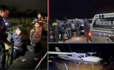 Aeronave vinda da Bolívia com destino à Baixada Maranhense é apreendida com R$ 26 milhões em cocaína