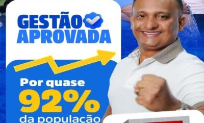 Histórico em Bacuri-MA: gestão Márcio Hominho registra aprovação popular de quase 92%