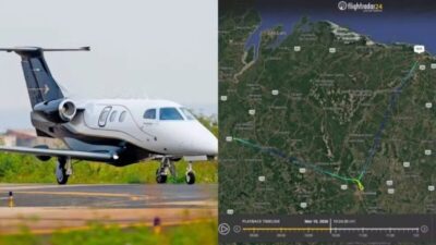 Avião executivo que saiu de Bacabal faz pouso de emergência em aeroporto de Parnaíba após piloto alertar baixo nível de combustível