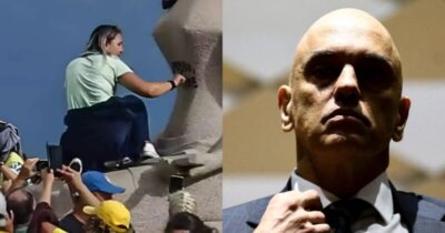 Mensagens de Moraes contrastam com condenação de Débora
