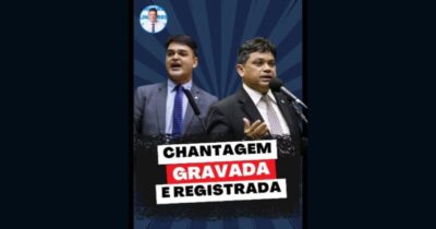 Chantagem gravada e registrada