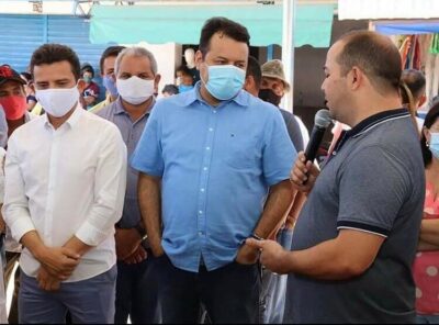 Prefeito Dário Sampaio recebe Clayton Noleto e Rildo Amaral em Senador Lá Rocque