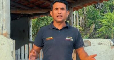 Deputado Wellington denuncia mais uma escola de taipa em Vargem Grande