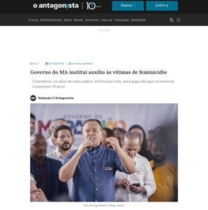 BRANDÃO SANCIONA LEI PARA AMPARAR ÓRFÃOS DO FEMINICÍDIO E MEDIDA GANHA REPERCUSSÃO NACIONAL