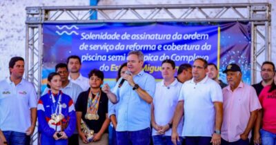 Prefeitura de Timon e Ministério do Esporte assinam ordem de serviço para reforma da piscina semiolímpica do Complexo Miguel Lima