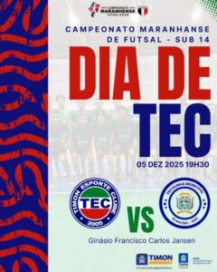 Timon Esporte Clube estreia no Campeonato Maranhense Sub-14 de Futsal
