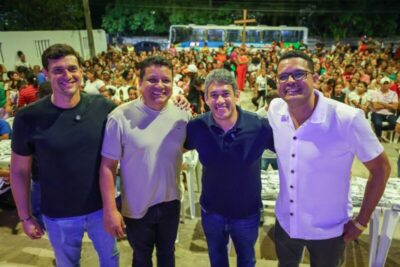 Deputado Osmar Filho realiza nova entrega de óculos do programa Cuidar dos Olhos em São José de Ribamar