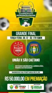 Pedro do Rosário vive expectativa para a grande final do Campeonato Pedrorrosariense de Futebol 2025