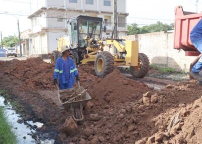 Gestão André da RalpNet inicia obra histórica na Rua Francisca Moraes Pinheiro