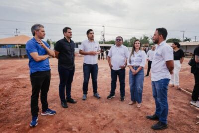 Orleans Brandão vistoria obras de construção do novo Terminal Rodoviário de Rosário