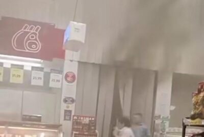 Princípio de incêndio é registrado em supermercado no bairro Alemanha, em São Luís
