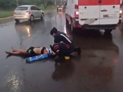 Mulher é atropelada na Avenida dos Franceses e motorista foge sem prestar socorro