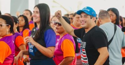 Osmar Filho e Clara Gomes promovem ação do Projeto Viver Bem em…