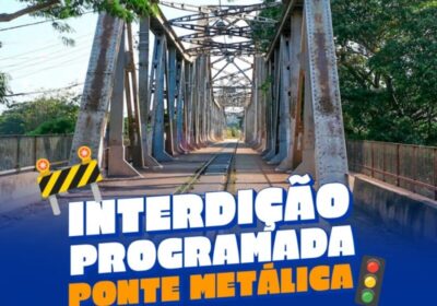 Ponte Metálica será interditada nesta quinta (12) para teste de segurança