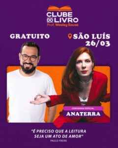 Ana Terra é destaque em nova edição do Clube do Livro na UFMA.