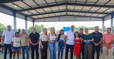 Prefeito Nonatinho e Cláudia Coutinho participam da entrega de 700 óculos em Matões