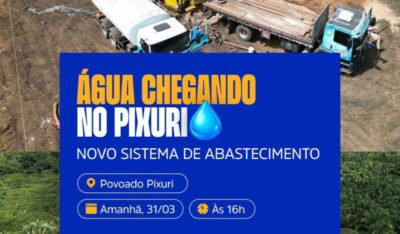 Prefeitura de Matões inaugura abastecimento de água no povoado Pixuri nesta terça-feira (31)