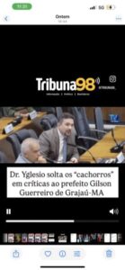 Vídeo: Dr. Yglésio dispara na Assembleia e chama prefeito Gilson Guerreiro de “ingrato” e “pior que cachorro traumatizado”