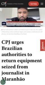 Entidades internacionais reagem a decisão de Alexandre de Moraes contra jornalista e cobram devolução de material