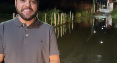 Rio Mearim começa a subir em Trizidela do Vale e prefeito Deibson Balé vai à linha de frente