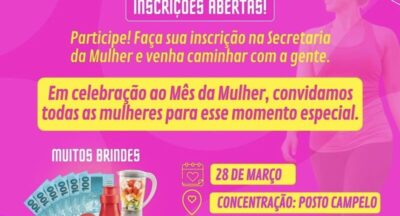 Prefeitura de São José dos Basílios promove 1ª Caminhada das Mulheres Basilienses