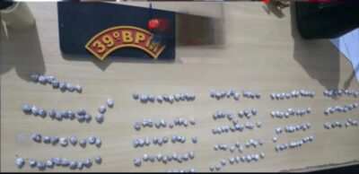 Boca de fumo é estourada no Chaninhas Bar e mulher é presa com mais de 400 pedras de crack em Bom Lugar