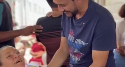 Júnior Cascaria é recebido com carinho e vira destaque na Feira do Artesanato de Pedreiras