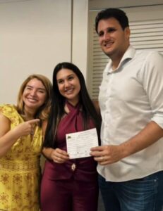 Bruna Pessoa se filia ao MDB confirmando pré-candidatura a deputada estadual no mesmo partido de Orleans Brandão