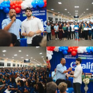 Formatura do “Qualifica Bacabal” marca o fortalecimento da união entre o prefeito Roberto Costa e o deputado Davi Brandão
