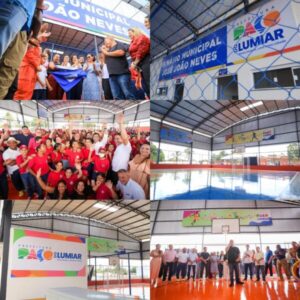 Prefeito Fred Campos entrega 13ª quadra poliesportiva e amplia investimentos no esporte em Paço do Lumiar