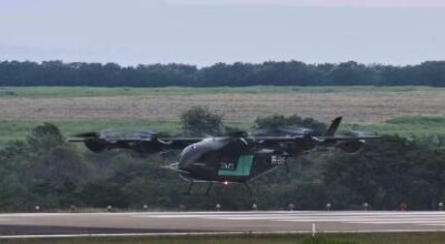 VÍDEO: Embraer realiza voo inaugural de protótipo de carro voador