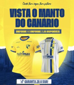 IAPE lança novos uniformes 1 e 2 e convida torcida a “vestir o manto do Canário”