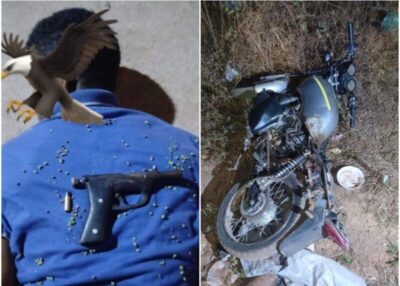 Esquadrão Águia apreende arma de fogo e efetua prisão em Vargem Grande