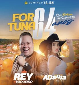 Fortuna celebra 64 anos com grande festa no dia 18 de janeiro