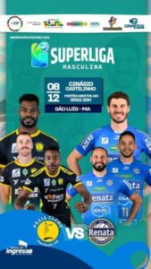 Superliga Masculina terá jogo em São Luís com ingresso solidário