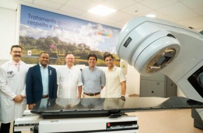 Fufuca na inauguração do novo Centro de Radioterapia do MA