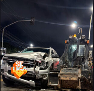 Operação Tampa Buraco da Prefeitura de São Luís causa grave acidente na Av Daniel de La Touche
