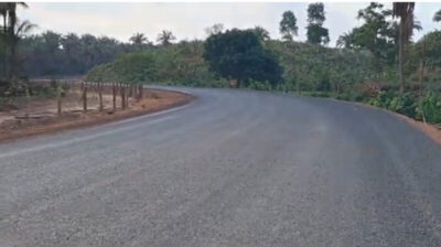 Brandão perto de entregar a importante obras de asfaltamento da estrada que liga o município de Governador Luiz Rocha a BR-226