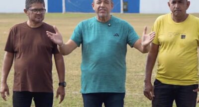 Prefeito Júnior Xavier acompanha instalação de vídeo monitoramento no Estádio Ozino Almeida