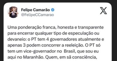 Felipe Camarão nega que renunciará mandado de vice-governador: “zero chance”