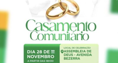 Está chegando o grande dia do Casamento Comunitário em São Raimundo do Doca Bezerra