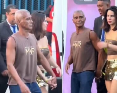 Ex-jogador e hoje senador Romário surge com novo affair 35 anos mais jovem