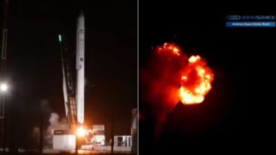 VÍDEO: Foguete explode após lançamento no Maranhão