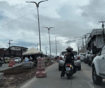 Obras de requalificação na Avenida dos Franceses deixa trânsito carregado no bairro da Alemanha em São Luís