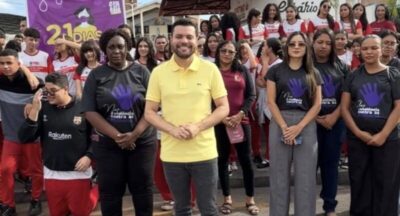 Prefeito Deibson Balé participa de ação pelo fim da violência contra a mulher em Trizidela do Vale